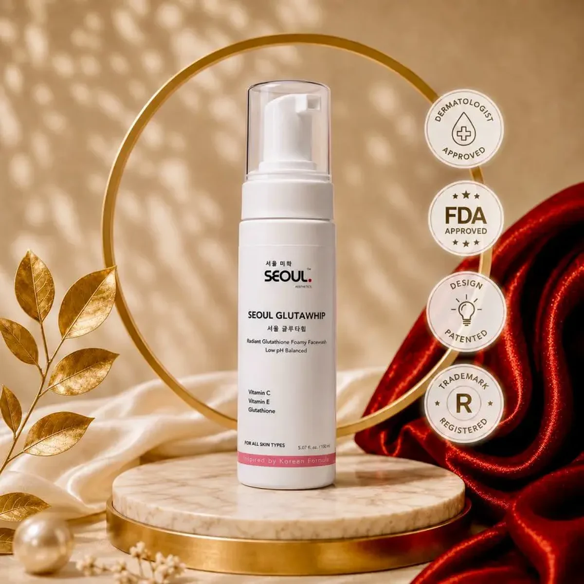 Seoul GlutaWhip Foamy Face Wash, image 1